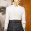 Maglione Donna a Collo Alto con Dettagli a Contrasto - Stile Casual Chic