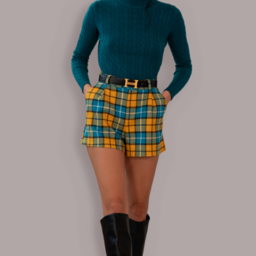 Shorts a Quadri Stile Scozzese