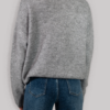 Maglione morbido scollo a V – Grigio