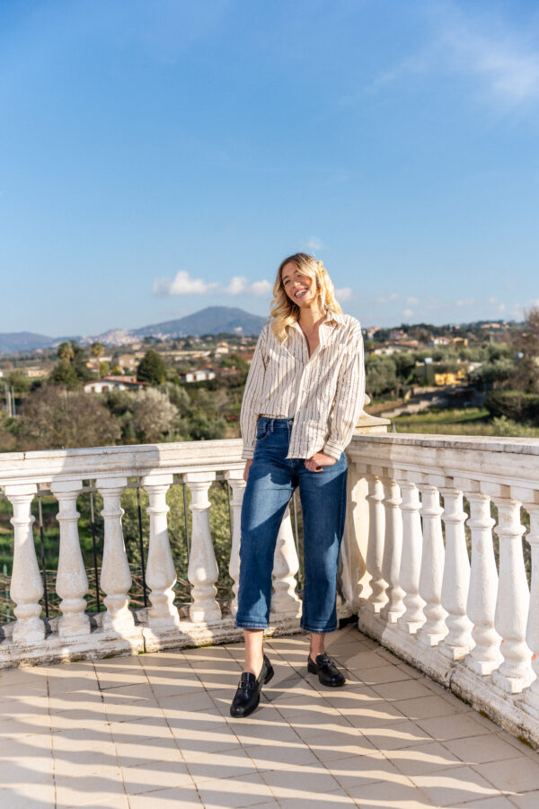 Camicia a righe in cotone – Eleganza casual per ogni occasione