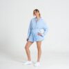 Abito Chemisier Azzurro in Cotone Leggero