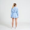 Abito Chemisier Azzurro in Cotone Leggero
