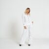 Completo Donna a Righe Bianche e Grigie – Chic Effortless