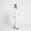 Completo Donna a Righe Bianche e Grigie – Chic Effortless