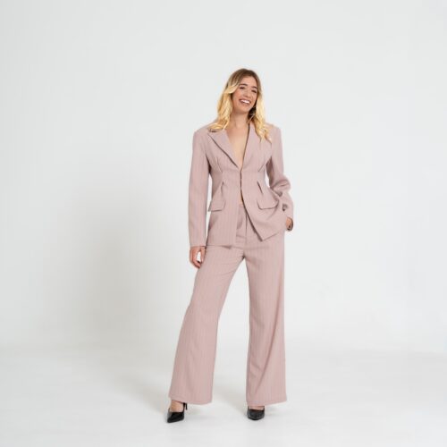 Tailleur Donna Rosa Cipria – Eleganza Decisa