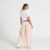 Pantaloni Palazzo Rosa Cipria con Vita Alta